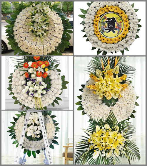 湖北荆门市京山县新市镇龙泉山村花圈速递